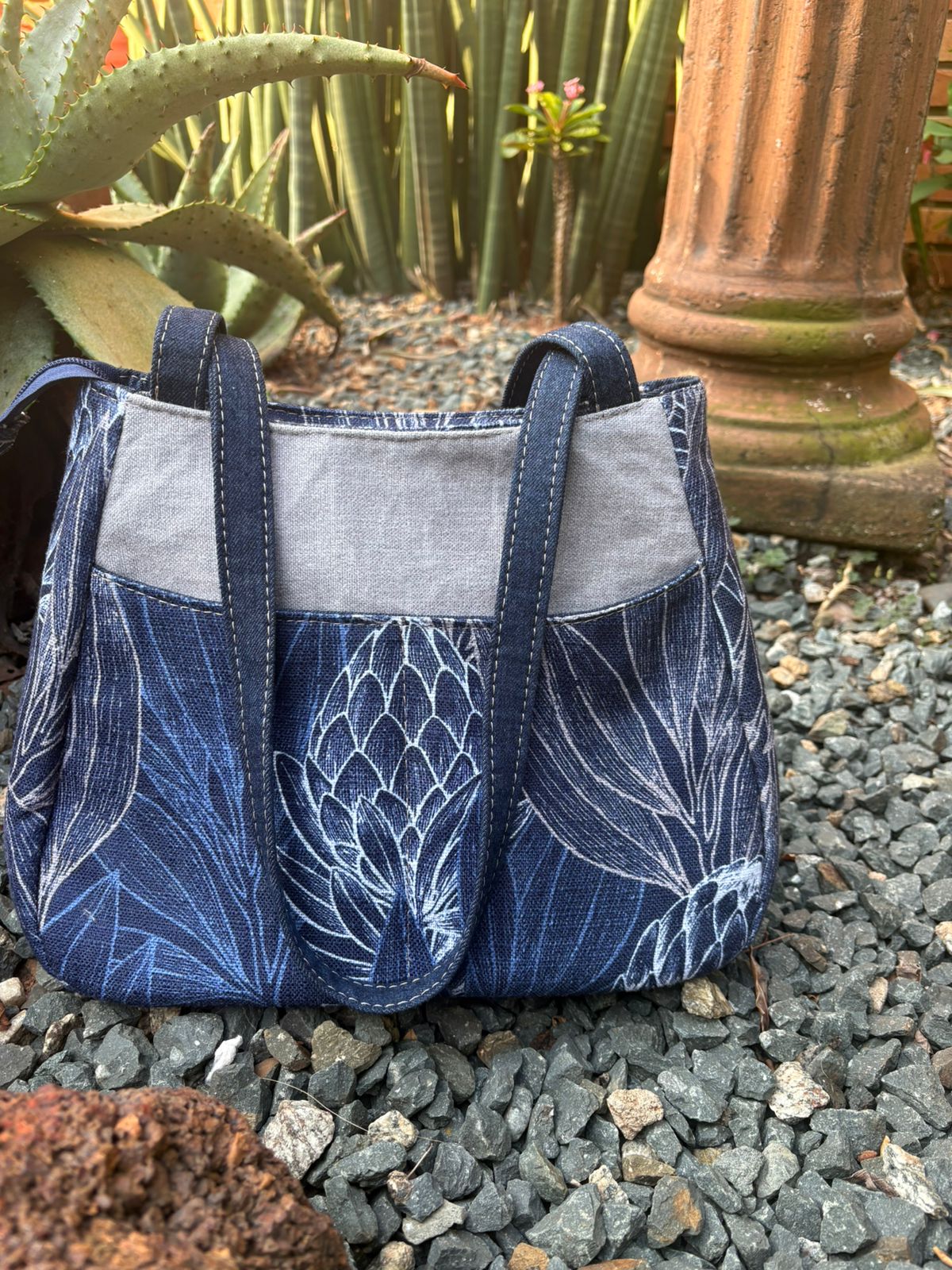 Die Stylvol sak - Handgemaakte lap sak